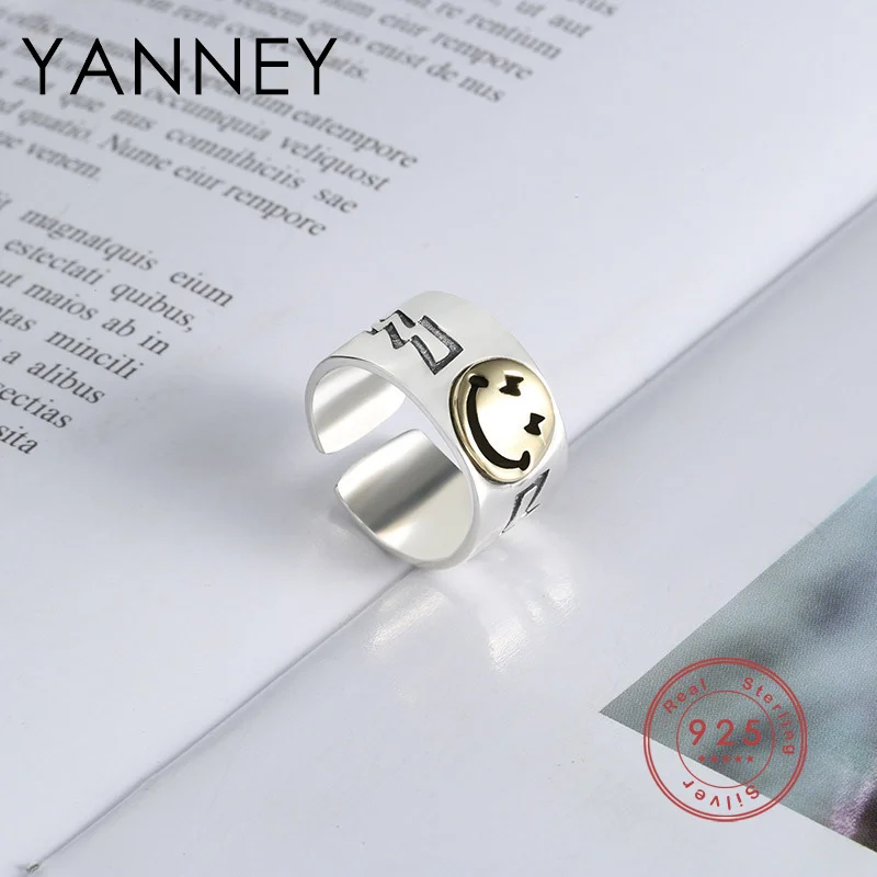 YANNEY Silver Color Unisex Open Ring Fashion Simple European Emperor Smiley Jewelry Gift Accessories
YANNEY Silver Color Unisex Open Ring Fashion Simple European Emperor Smiley Jewelry Gift Accessories