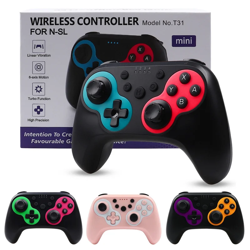 Hot Wireless BT Game Controller for Switch Lite Oled Console Gamepad Joystick NFC Turbo Motor Vibration for Switch NS Controller
Hot Wireless BT Game Controller for Switch Lite Oled Console Gamepad Joystick NFC Turbo Motor Vibration for Switch NS Controller