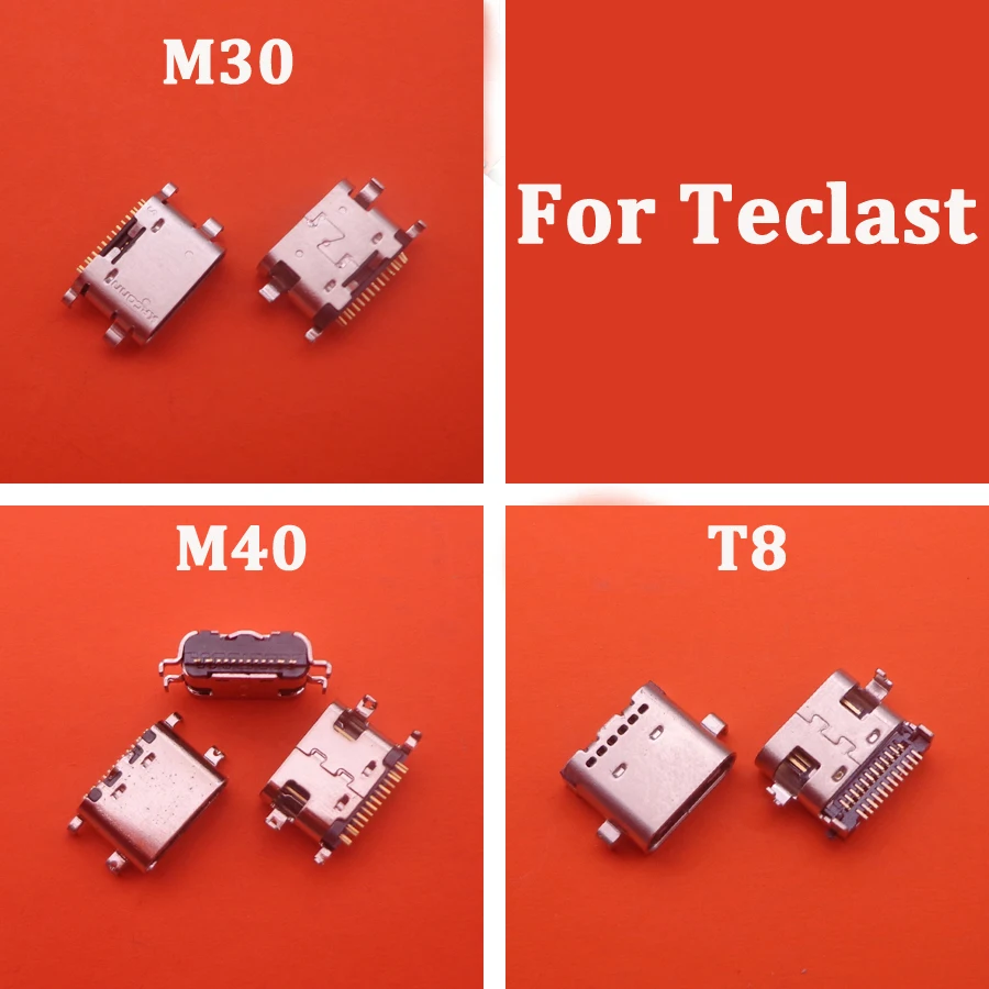 

2Pcs Usb charging socket For Teclast M40 TLA007 P20HD P20 10.1 Inch M30 Pro T8 T30 USB Charger Charging Dock Port Connector
