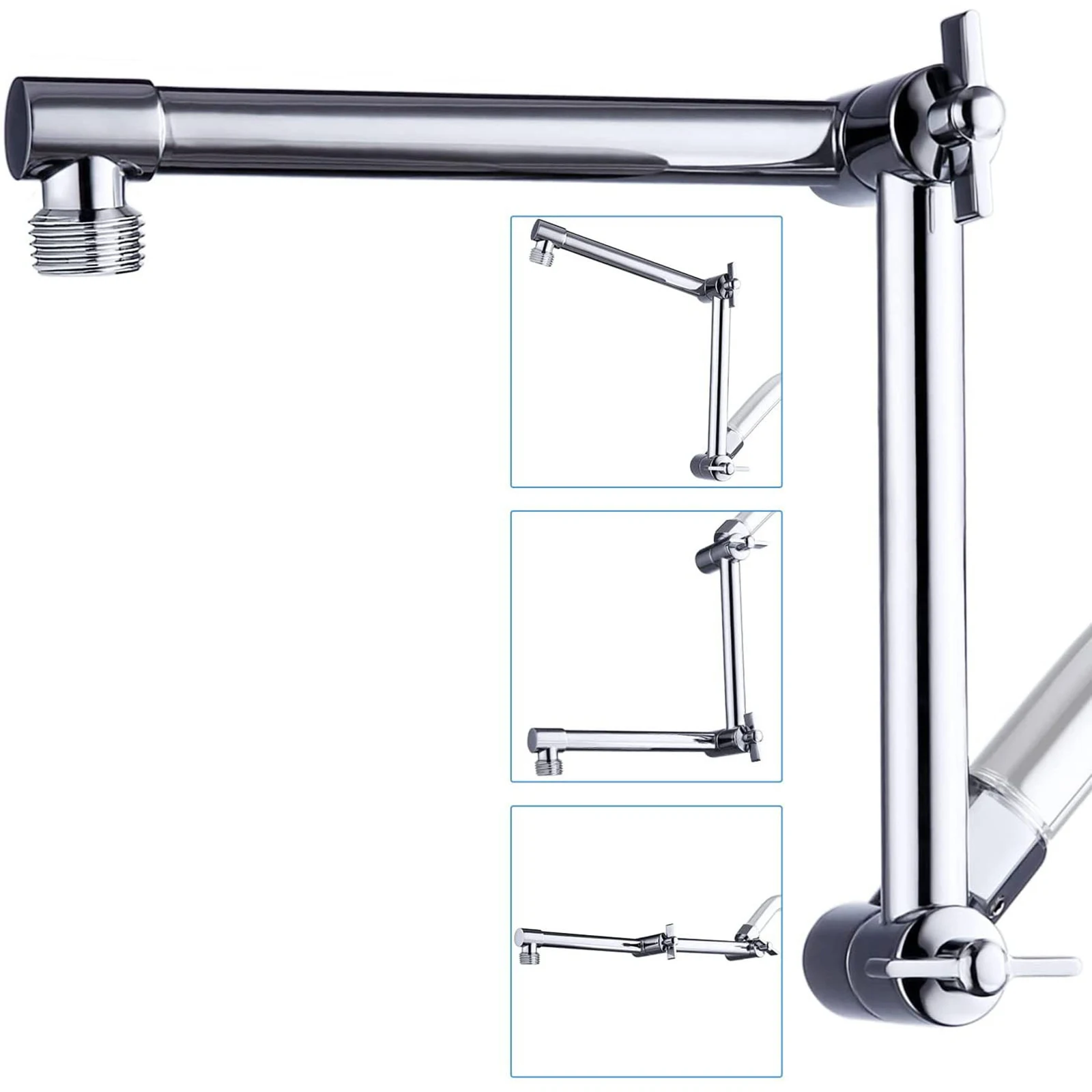 Bathroom Shower Sprayer Accessory 12 Inch Adjustable Extension Bracke Overhead Shower Head Extension Pipe Shower Support Bracket
Bathroom Shower Sprayer Accessory 12 Inch Adjustable Extension Bracke Overhead Shower Head Extension Pipe Shower Support Bracket