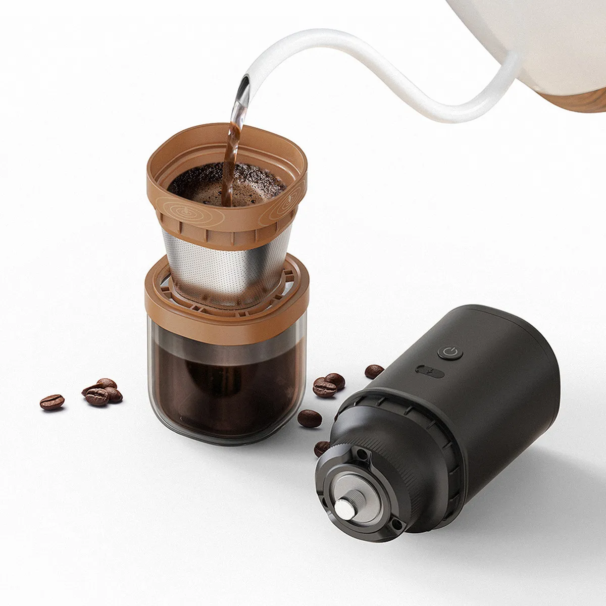 Portable Mini Travel Coffee Machine USB Charging Brewing Five Grain Mung Bean Coffee Grinder Brewing One Piece
Portable Mini Travel Coffee Machine USB Charging Brewing Five Grain Mung Bean Coffee Grinder Brewing One Piece