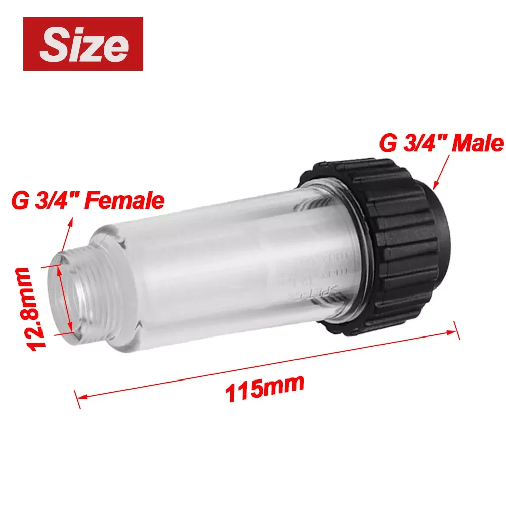 Pressure Washer Water Filter For Karcher K2 K3 K4 K5 K6 K7 G 3/4'' Water Filters With 2 Filter Cores For Lavor For Nilfisk 
Pressure Washer Water Filter For Karcher K2 K3 K4 K5 K6 K7 G 3/4'' Water Filters With 2 Filter Cores For Lavor For Nilfisk