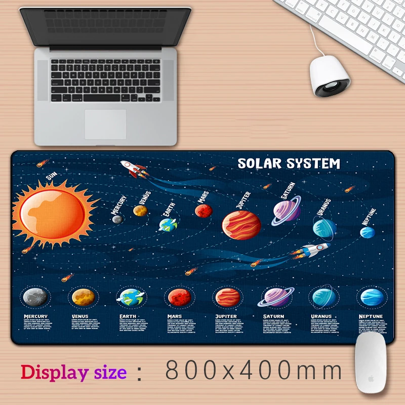 Solar System Art HD Printing XXL Mouse Pad Gamer Accessory Hot Large Computer Lock Edge Keyboard Mat Anime Cartoon Star
Solar System Art HD Printing XXL Mouse Pad Gamer Accessory Hot Large Computer Lock Edge Keyboard Mat Anime Cartoon Star