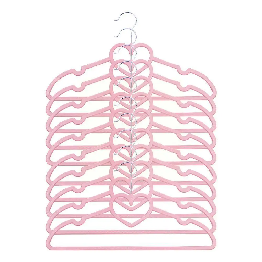 10pieces Pink White Velvet Clothes Hangers Loving Heart Velvet Multifunction Coat Hangers Hanger Heart-shaped J3d0
10pieces Pink White Velvet Clothes Hangers Loving Heart Velvet Multifunction Coat Hangers Hanger Heart-shaped J3d0