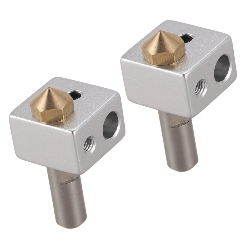 2X MK10 Hotend Kit For 3D Printer M7 Nozzle And Throat With PTFE Tube And Aluminum Heater Block Improved Version
2X MK10 Hotend Kit For 3D Printer M7 Nozzle And Throat With PTFE Tube And Aluminum Heater Block Improved Version
