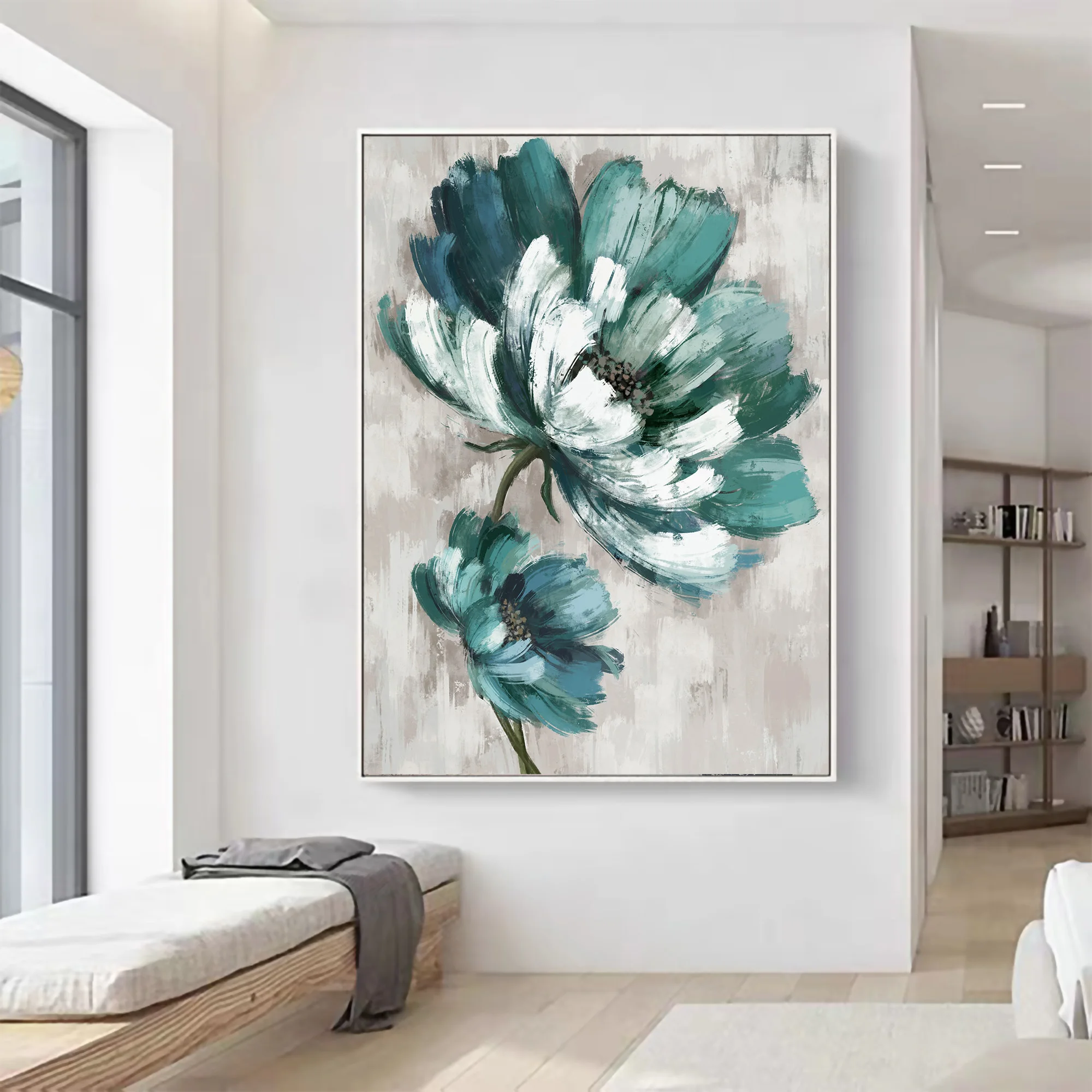 Green Floral Canvas Print Wall Art Hand-painted Oil painting on Canvas customized Decorative Living Room bedroom flower artwork
Green Floral Canvas Print Wall Art Hand-painted Oil painting on Canvas customized Decorative Living Room bedroom flower artwork