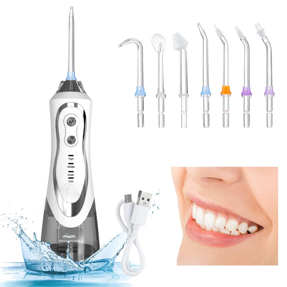 Rechargeable Water Flosser Water Thread Oral Dental Irrigator Portable 3 Modes 300ML Tank Water Jet Waterproof IPX7 Home
Rechargeable Water Flosser Water Thread Oral Dental Irrigator Portable 3 Modes 300ML Tank Water Jet Waterproof IPX7 Home