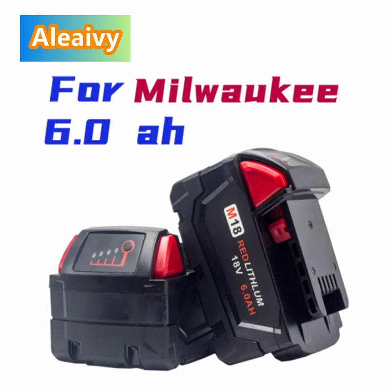 100% New Original 18V 6000mAh Replacemet Lithium ion 6.0Ah Battery for Milwaukee Xc M18 M18B Cordless Tools Batteries + Charger
100% New Original 18V 6000mAh Replacemet Lithium ion 6.0Ah Battery for Milwaukee Xc M18 M18B Cordless Tools Batteries + Charger