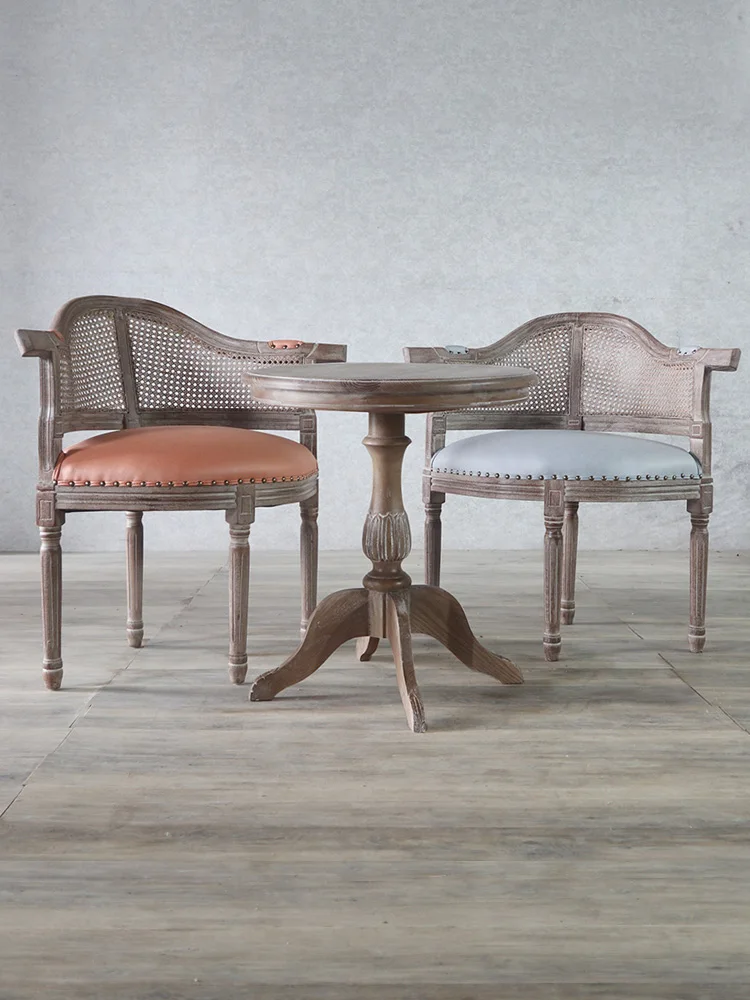 zq Fashion Personality Faux Leather Chair European Retro Dining Chair Studio Shooting Balcony Leisure Chair
zq Fashion Personality Faux Leather Chair European Retro Dining Chair Studio Shooting Balcony Leisure Chair