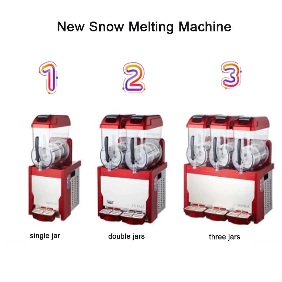 Snow Melting Machine Three Barrel Sludge Machine Commercial Ice Cream Cold Drink Machine for Restaurant
Snow Melting Machine Three Barrel Sludge Machine Commercial Ice Cream Cold Drink Machine for Restaurant