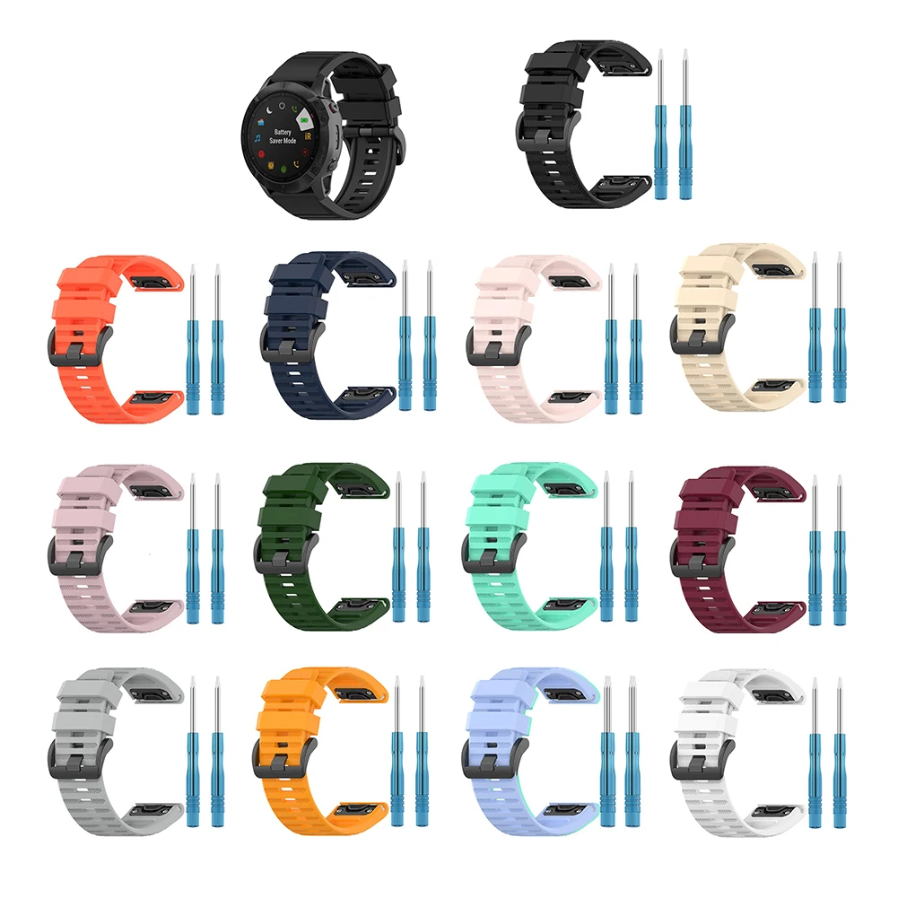 Sport Watch Bracelet Band 26mm Replacement Silicone Watch Band for Garmin Fenix 7X Sports Watchband Bracelet Strap
Sport Watch Bracelet Band 26mm Replacement Silicone Watch Band for Garmin Fenix 7X Sports Watchband Bracelet Strap