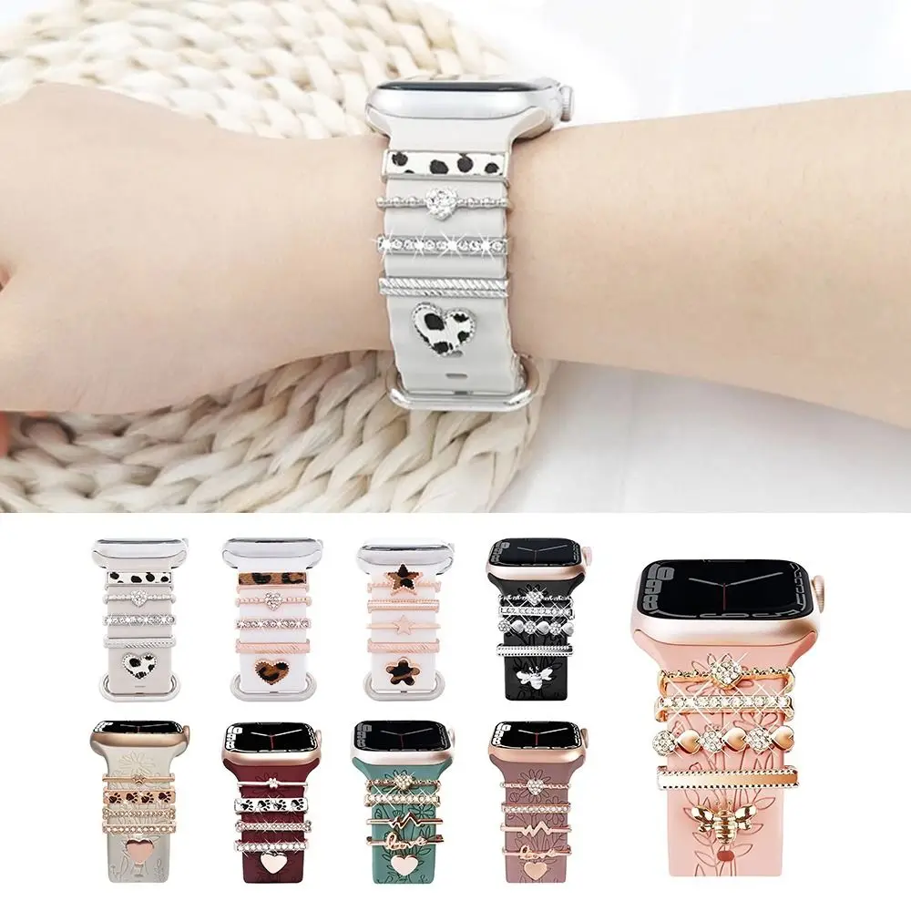 Металлические подвески, часы, кольцо для Apple, Алмазное украшение для iwatch, браслет, силиконовый ремешок, ювелирные аксессуары
Металлические подвески, часы, кольцо для Apple, Алмазное украшение для iwatch, браслет, силиконовый ремешок, ювелирные аксессуары