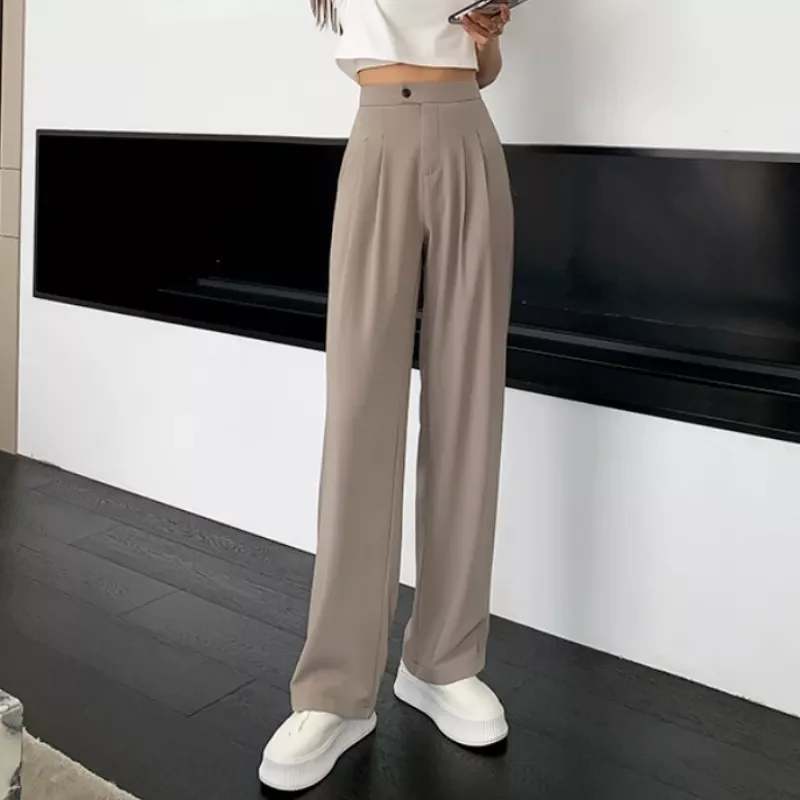 Office Ladies High Waist Loose Wide Leg Pants Women Autumn Loose Female Floor-Length Straight Suits Pants Female Long Trousers
Office Ladies High Waist Loose Wide Leg Pants Women Autumn Loose Female Floor-Length Straight Suits Pants Female Long Trousers