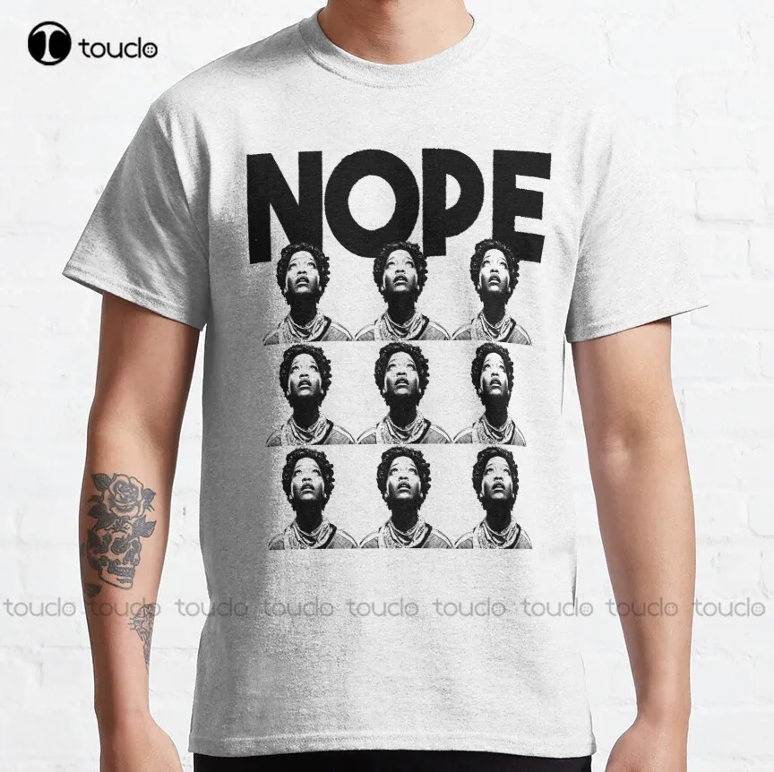 Nope Daniel Kaluuya Keke Palmer Brandon Perea Classic T-Shirt Teacher Tshirts Cotton Outdoor Simple Vintag Casual Tee Shirts Tee
Nope Daniel Kaluuya Keke Palmer Brandon Perea Classic T-Shirt Teacher Tshirts Cotton Outdoor Simple Vintag Casual Tee Shirts Tee