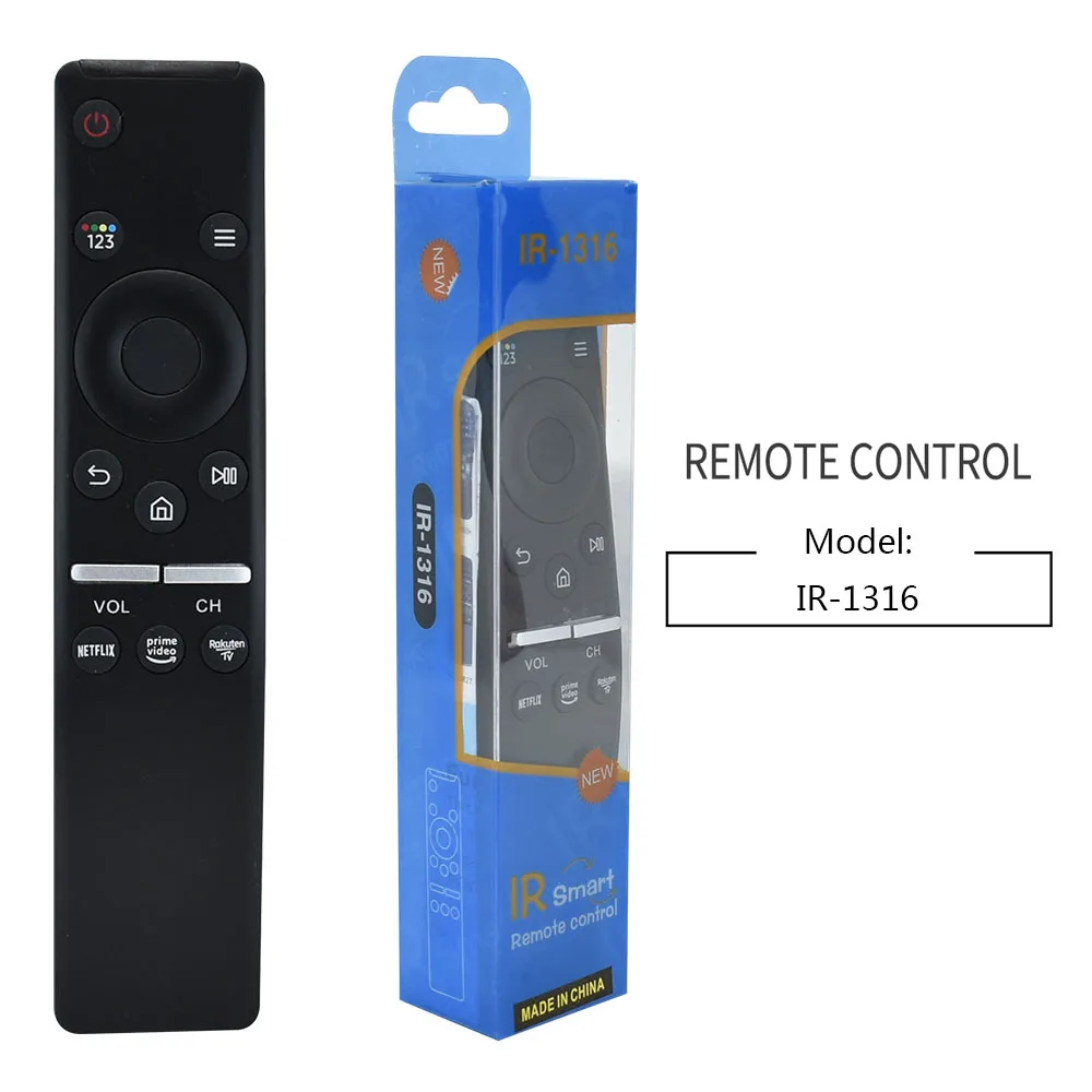 SMART Remote Control IR-1316 for Samsung TV BN59-01312B BN59-01312F BN59-01312A BN59-01312G BN59-01312M with NETFLIX Prime VIDEO
SMART Remote Control IR-1316 for Samsung TV BN59-01312B BN59-01312F BN59-01312A BN59-01312G BN59-01312M with NETFLIX Prime VIDEO