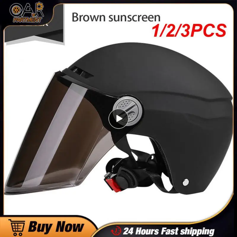 

Мотоциклетный шлем, дышащий, защита от солнца, для мужчин и женщин, 1/2/3 шт.