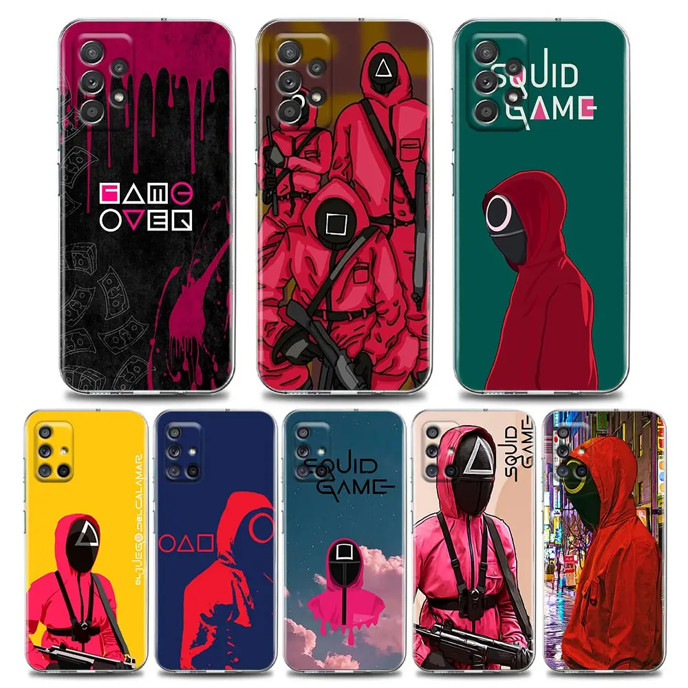 Squid Game Clear Phone Case for Samsung A01 A02 A02s A11 A12 A21 S A31 A41 A32 A51 A71 A42 A52 A72 Soft Silicone
Squid Game Clear Phone Case for Samsung A01 A02 A02s A11 A12 A21 S A31 A41 A32 A51 A71 A42 A52 A72 Soft Silicone