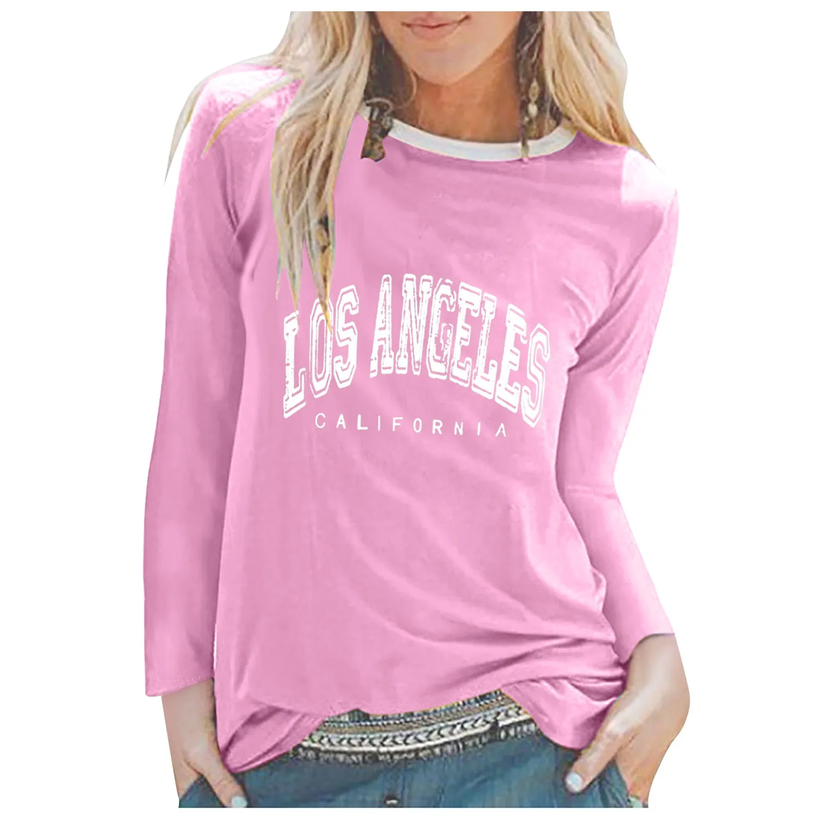 Women's Alphabet Print Printed T Shirt Casual Long Sleeved Top Sleep for Women Extra Long Tops Women
Women's Alphabet Print Printed T Shirt Casual Long Sleeved Top Sleep for Women Extra Long Tops Women