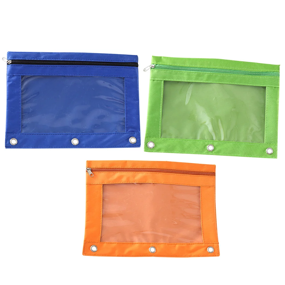 3 Pcs Three Hole Case Binder Zipper Bags Ring Pouch Clear Detachable Blinder Pouches Cloth File Oxford Pockets Folder
3 Pcs Three Hole Case Binder Zipper Bags Ring Pouch Clear Detachable Blinder Pouches Cloth File Oxford Pockets Folder