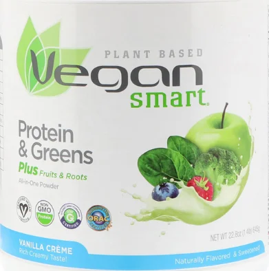 

Muscle Protein and Green Food, All-In-One Protein Powder, Vanilla Cream, 22.8 oz (645 g)