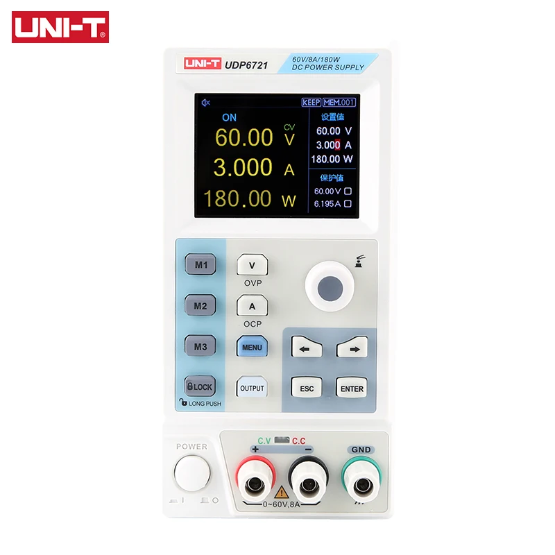 

UNI-T источник питания постоянного тока, регулируемый UDP6720 UDP6721, лабораторный блок питания с переключателем, 60 в, 5 А, регулятор напряжения, вход...