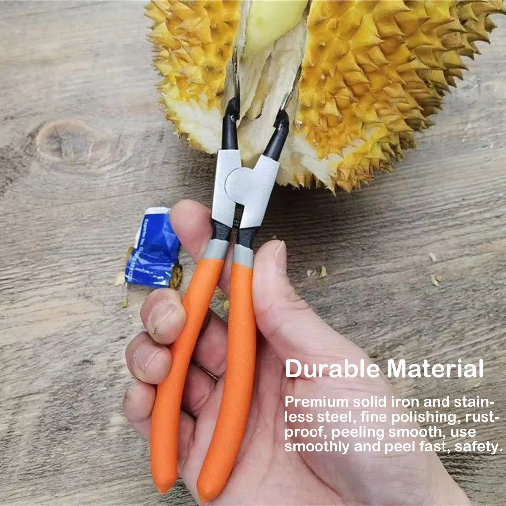 

Durian Opener Clamp Manual Rustproof Shelling Machine Pliers Ergonomics Professional For Camping Household Kitchen