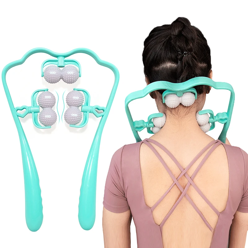 Neck Massager for Neck Shoulder Trigger Point Plastic Pressure Point Therapy Neck Massageador Massagem Relieve Hand Roller
Neck Massager for Neck Shoulder Trigger Point Plastic Pressure Point Therapy Neck Massageador Massagem Relieve Hand Roller