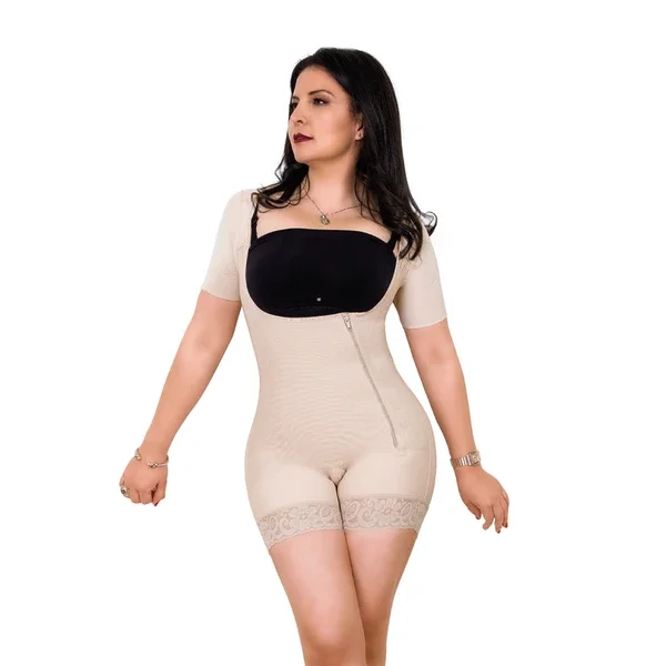 Faja Compression Beige Middle Sleeve Zip Adjustable Shapewear Shaper Breathable Fabric Front Closure Bodysuit Women Lace
Faja Compression Beige Middle Sleeve Zip Adjustable Shapewear Shaper Breathable Fabric Front Closure Bodysuit Women Lace