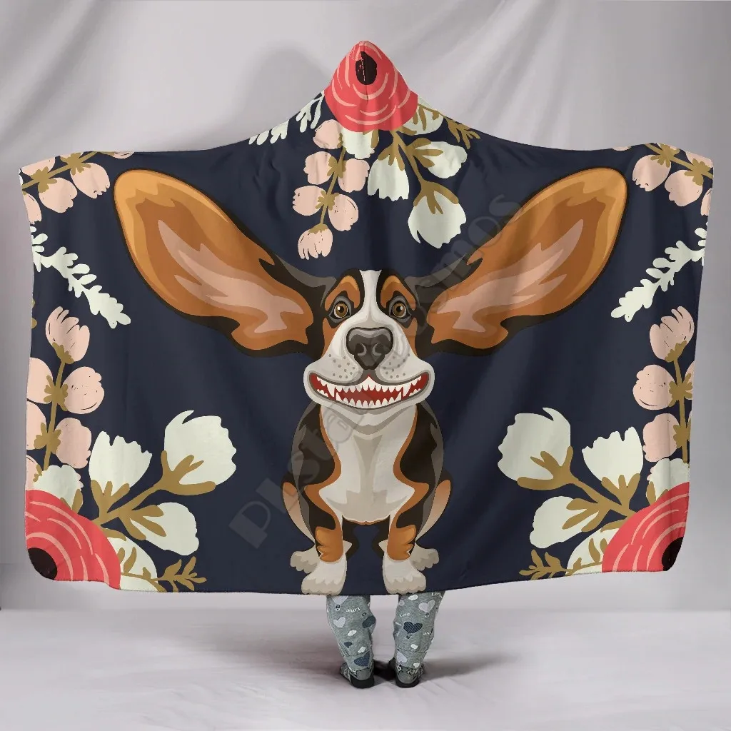 Floral Hound Hooded Blanket 3D Printed Hooded Blanket Adult child Sherpa Fleece Wearable Blanket Microfiber Bedding
Floral Hound Hooded Blanket 3D Printed Hooded Blanket Adult child Sherpa Fleece Wearable Blanket Microfiber Bedding