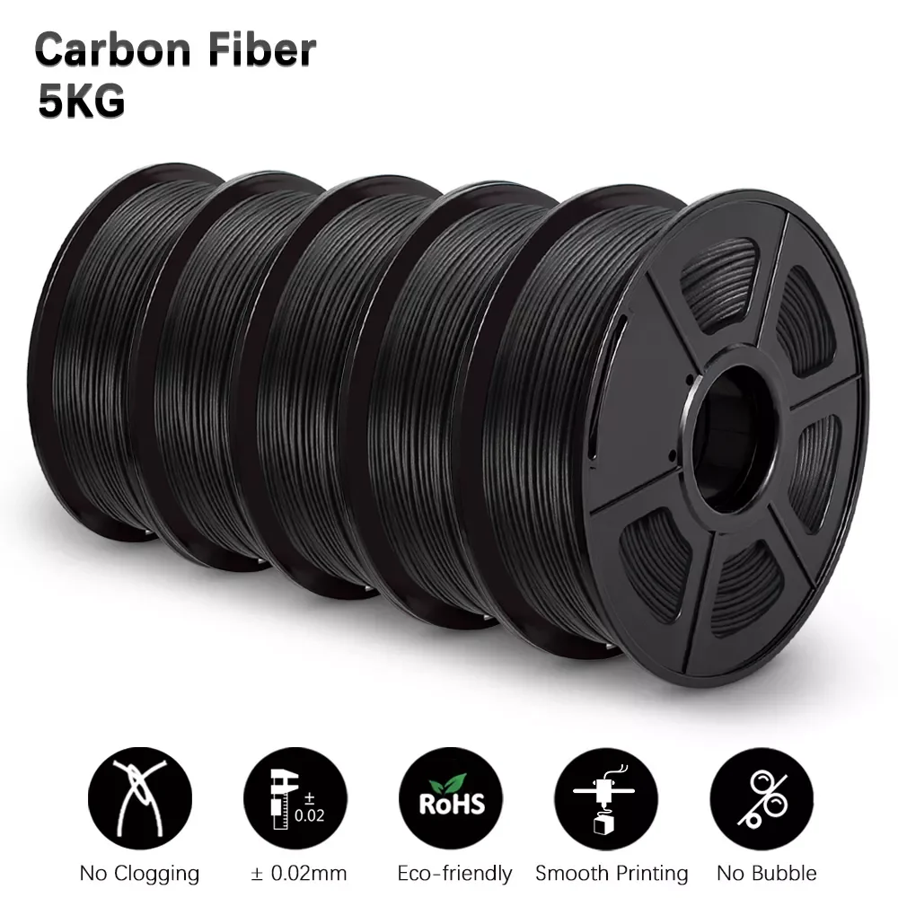 New Filament PLA Carbon Fiber BLACK 3D Printer PETG PLA Marble WOOD Filament 1.75MM 5KG High-Modulus Material Refills DIY Gift
New Filament PLA Carbon Fiber BLACK 3D Printer PETG PLA Marble WOOD Filament 1.75MM 5KG High-Modulus Material Refills DIY Gift