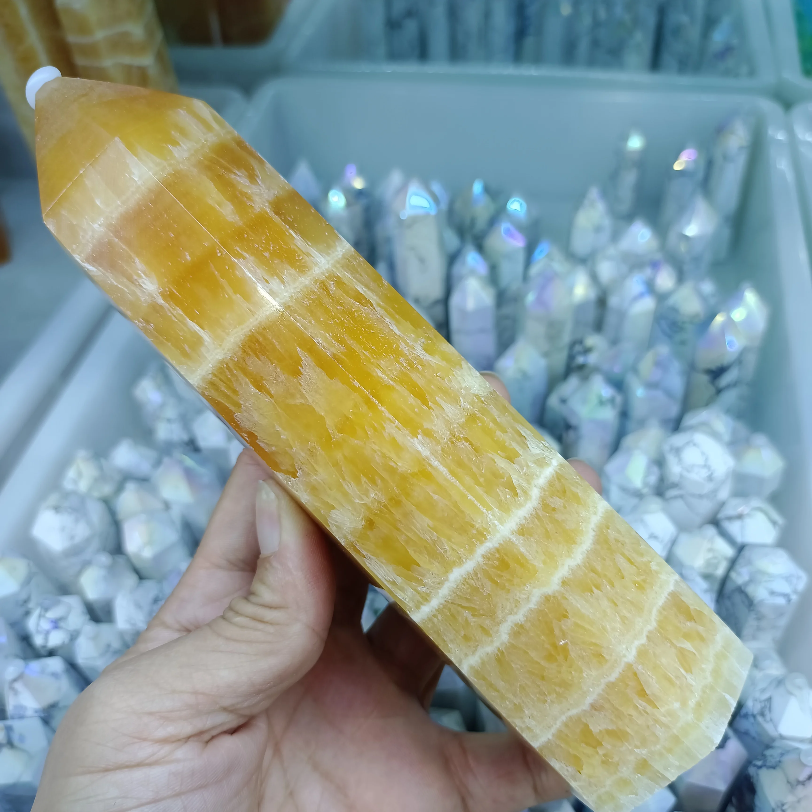 Natural Orange Calcite Column Crystal Energy Healing Ornaments Home Office Decoration Craft Gifts
Natural Orange Calcite Column Crystal Energy Healing Ornaments Home Office Decoration Craft Gifts