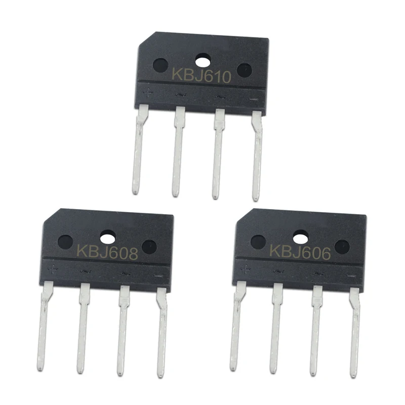 10~500Pcs KBJ610 KBJ608 KBJ606 Bridge Rectifier KBJ6M/6K/6J Bridge Stack 6A 1000V/800V/600V KBJ Flat Bridge Cutable Foot
10~500Pcs KBJ610 KBJ608 KBJ606 Bridge Rectifier KBJ6M/6K/6J Bridge Stack 6A 1000V/800V/600V KBJ Flat Bridge Cutable Foot