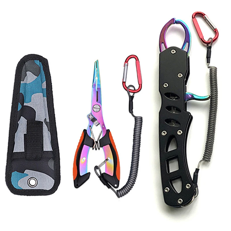 Y69 Color Titanium Fish Grip Control Set Equipped With Wire Slip Rope Stainless Steel Small Eagle Mouth Fishing Pliers
Y69 Color Titanium Fish Grip Control Set Equipped With Wire Slip Rope Stainless Steel Small Eagle Mouth Fishing Pliers