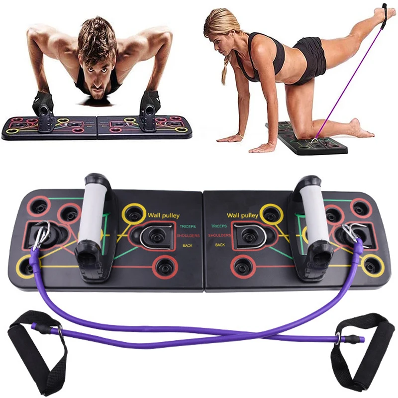 9 In 1 Push-Up Rack Board Training Sport Workout Fitness Gym Equipment Push Up Stand for Abs Abdominal Muscle Building Exercise
9 In 1 Push-Up Rack Board Training Sport Workout Fitness Gym Equipment Push Up Stand for Abs Abdominal Muscle Building Exercise