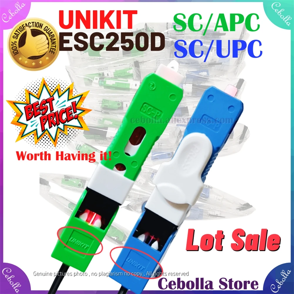 300pcs/Lot UNIKIT ESC250D SC-APC&SC/UPC Single-Mode FTTH Optic Fast Connector FTTH SM Fiber Optic Quick Connector
300pcs/Lot UNIKIT ESC250D SC-APC&SC/UPC Single-Mode FTTH Optic Fast Connector FTTH SM Fiber Optic Quick Connector