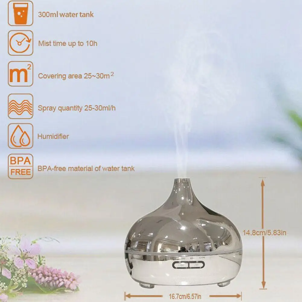 Electroplate Aroma Diffuser Aromatherapy Humidifier 300ml Ultrasonic Oils Humidificador 4 For Home Decor Office Bpa Fr P3d9
Electroplate Aroma Diffuser Aromatherapy Humidifier 300ml Ultrasonic Oils Humidificador 4 For Home Decor Office Bpa Fr P3d9