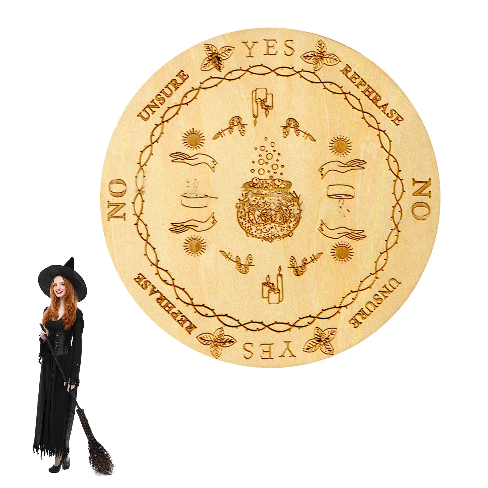 Wooden Pendulum Board Wooden Dowsing Board Divination Metaphysical Board For Witchcraft Wiccan Altar Supplies Kit Beginner
Wooden Pendulum Board Wooden Dowsing Board Divination Metaphysical Board For Witchcraft Wiccan Altar Supplies Kit Beginner
