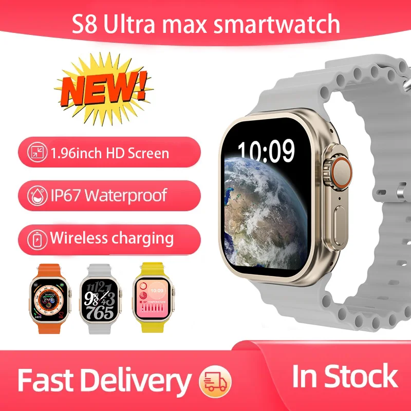 2023 New S8 Ultra max Smartwatch for men NFC Blue Fang Talk Blood pressure Blood Oxygen Health Suitable for apple Watch Women
2023 New S8 Ultra max Smartwatch for men NFC Blue Fang Talk Blood pressure Blood Oxygen Health Suitable for apple Watch Women