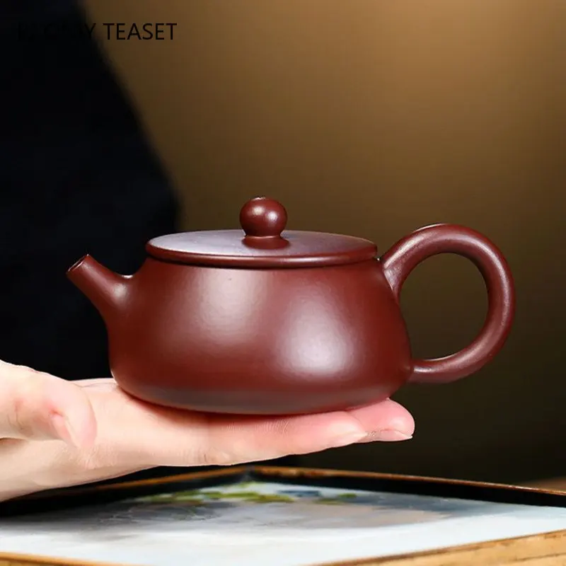 

160ml Classic Yixing Handmade Purple Clay Teapots Raw Ore Zhu Mud Stone Scoop Tea Pot Beauty Kettle Chinese Zisha Tea Set