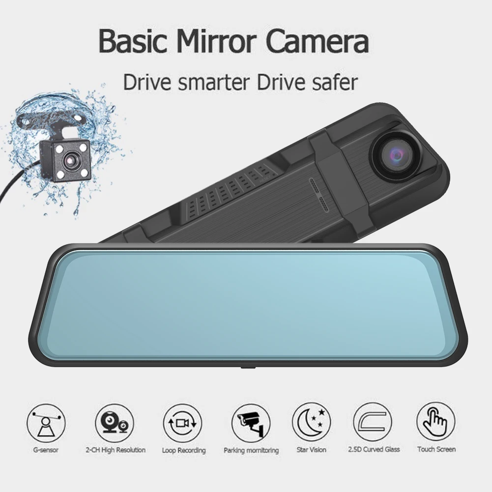 Driving Recorder Dual Lens IPS Touch Screen 10 Inch 1080P Car DVR Video Recorder Front And Rear Mirrors
Driving Recorder Dual Lens IPS Touch Screen 10 Inch 1080P Car DVR Video Recorder Front And Rear Mirrors