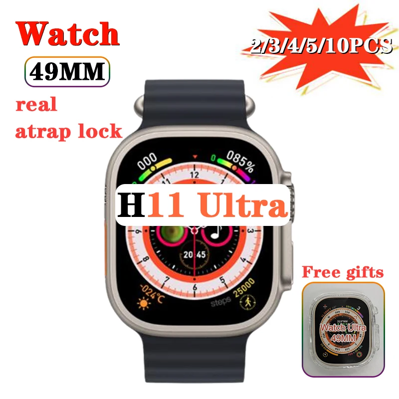 Smart Watch H11 Ultra Strap Lock 49mm IWO Men Series 8 NFC Wireless Charging Bluetooth Call GPS Smartwatch Women Real Screw New
Smart Watch H11 Ultra Strap Lock 49mm IWO Men Series 8 NFC Wireless Charging Bluetooth Call GPS Smartwatch Women Real Screw New