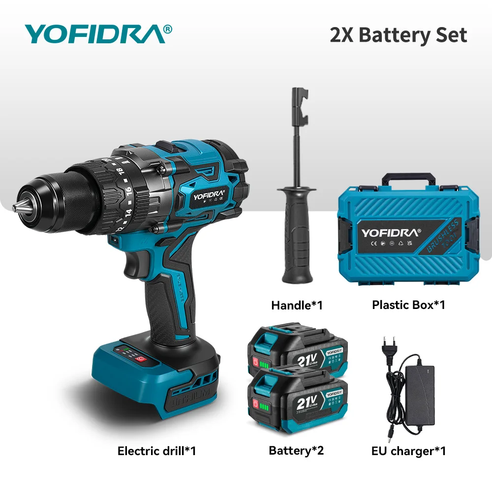 YOFIDRA 900N.M Бесщеточная ударная дрель 13 мм
YOFIDRA 900N.M Бесщеточная ударная дрель 13 мм