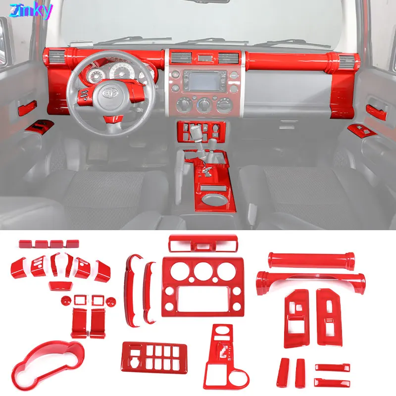 FOR TOYOTA FJ CRUISER 2007 - 2021 Center Control Gear Panel Decorative Frame Sticker ABS Full Set of Interior Accessories LHD
FOR TOYOTA FJ CRUISER 2007 - 2021 Center Control Gear Panel Decorative Frame Sticker ABS Full Set of Interior Accessories LHD