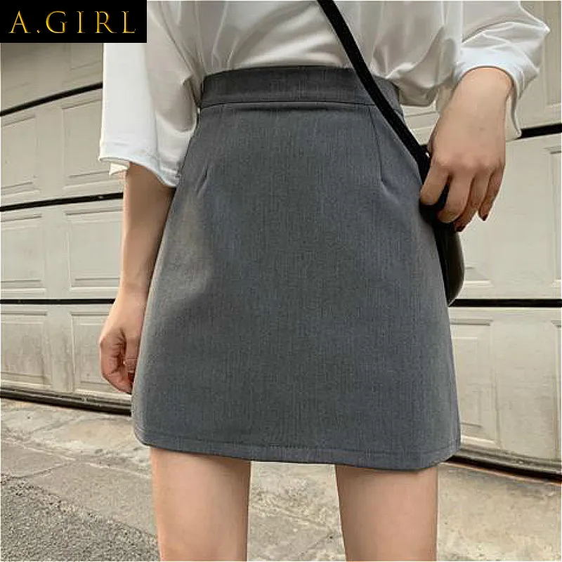 A GIRLS Skirts Women Solid All-match Mini Teenagers Fashion Lady Empire Popular Charm Preppy Temperament Simple Casual Gray New
A GIRLS Skirts Women Solid All-match Mini Teenagers Fashion Lady Empire Popular Charm Preppy Temperament Simple Casual Gray New