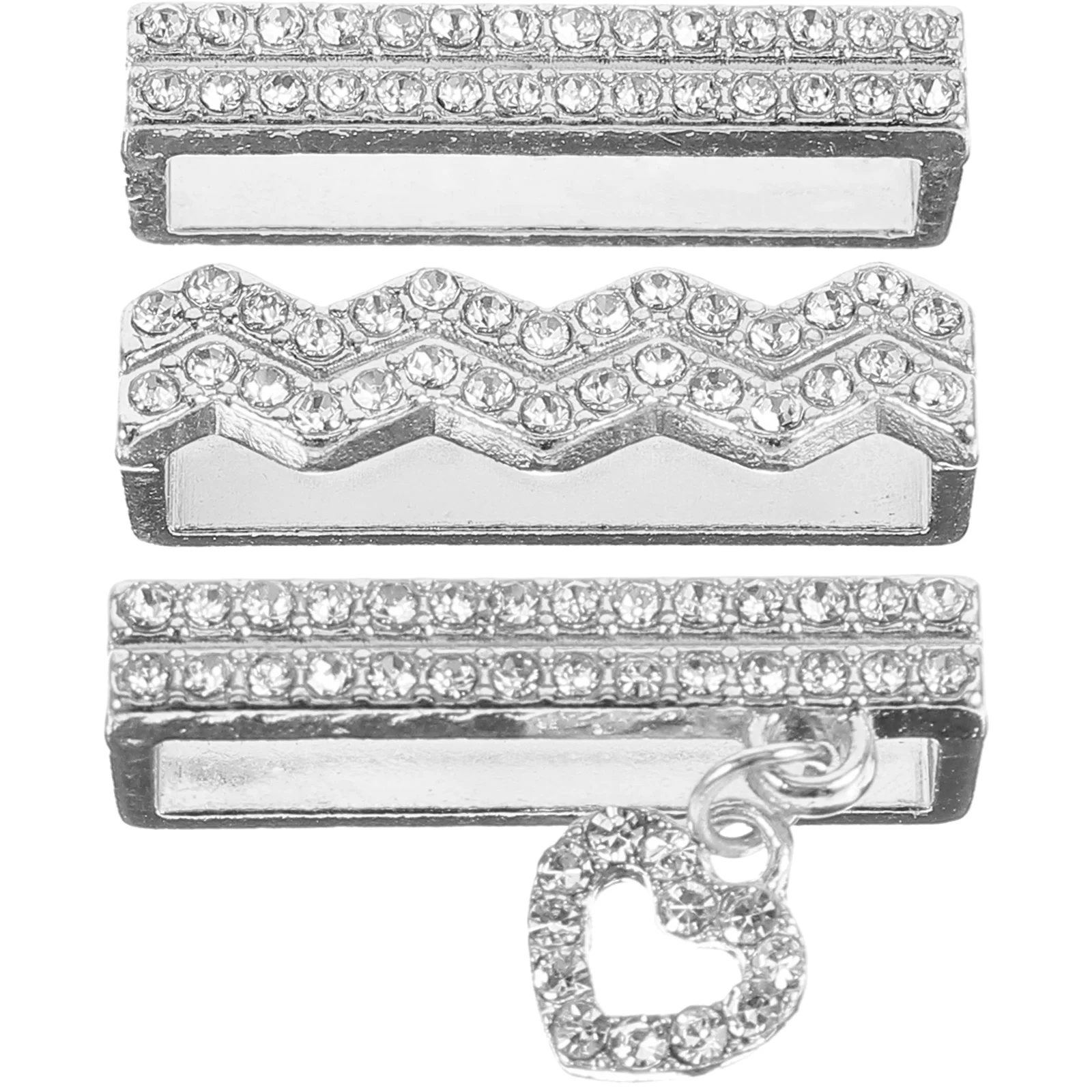 3 Pcs Rhinestone Decor Strap Pendant Decoration Watchband Ring Smartwatch Decorative 2X0.3CM Silver Metal
3 Pcs Rhinestone Decor Strap Pendant Decoration Watchband Ring Smartwatch Decorative 2X0.3CM Silver Metal