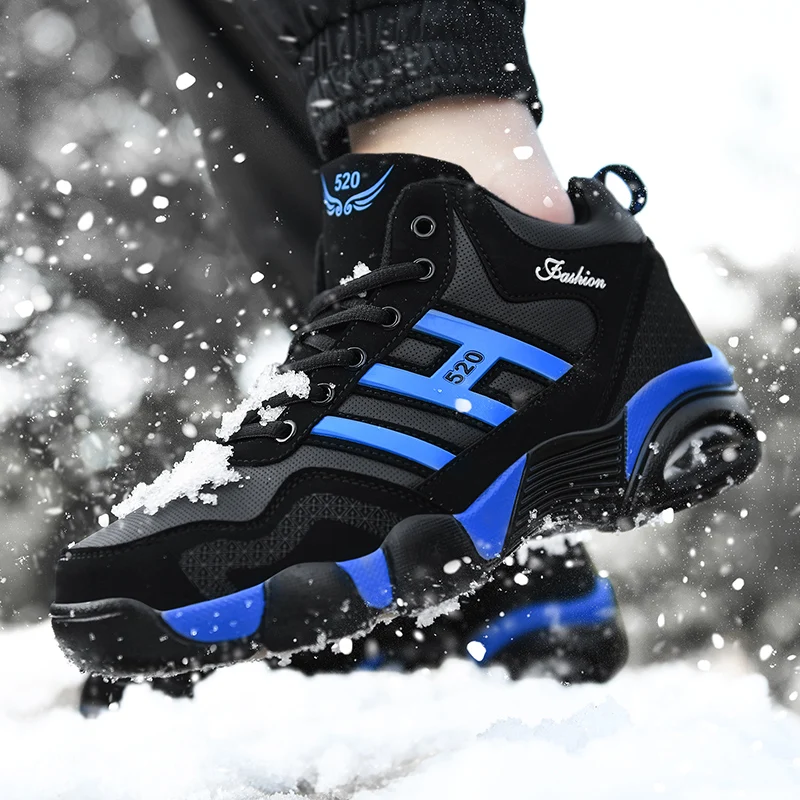 Winter Men's Boots Fashion Thick Bottom Non-slip Warm Winter Shoes For Men Fur Warm Ankle Snow Boots Footwear Male Sneakers
Winter Men's Boots Fashion Thick Bottom Non-slip Warm Winter Shoes For Men Fur Warm Ankle Snow Boots Footwear Male Sneakers