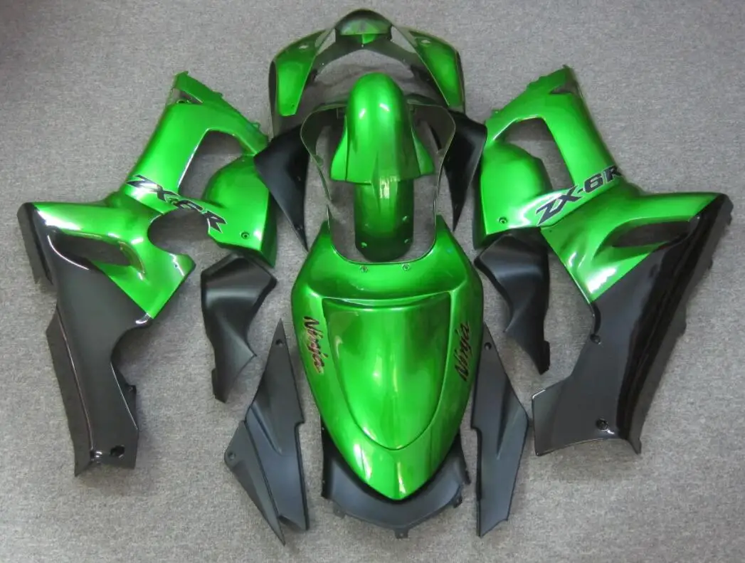New ABS Whole Motorcycle Fairings Kit Fit for Kawasaki Ninja ZX-6R ZX6R 636 2005 2006 05 06 Bodywork Set Custom Green
New ABS Whole Motorcycle Fairings Kit Fit for Kawasaki Ninja ZX-6R ZX6R 636 2005 2006 05 06 Bodywork Set Custom Green