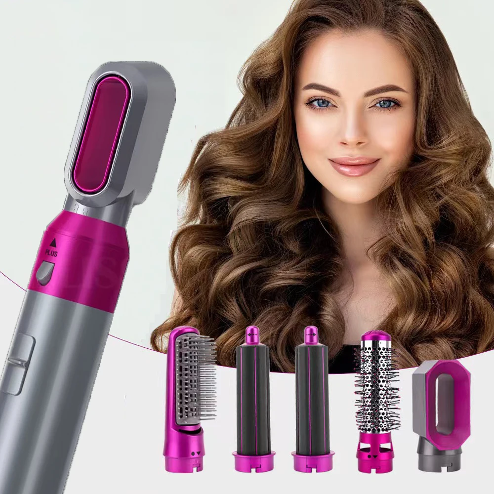 Electric Hair Dryer Brush 5 In 1 Blow Dryer Comb Hair Curling Wand Detachable Brush Kit Negative Ion Hair Curler Curling Iron
Electric Hair Dryer Brush 5 In 1 Blow Dryer Comb Hair Curling Wand Detachable Brush Kit Negative Ion Hair Curler Curling Iron