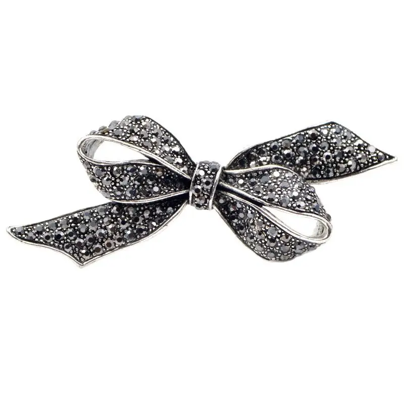 CINDY XIANG Rhinestone Bow Brooches for Women Vintage Black Brooch Pin Elegant Large Fashion Jewelry High Quality Gift
CINDY XIANG Rhinestone Bow Brooches for Women Vintage Black Brooch Pin Elegant Large Fashion Jewelry High Quality Gift