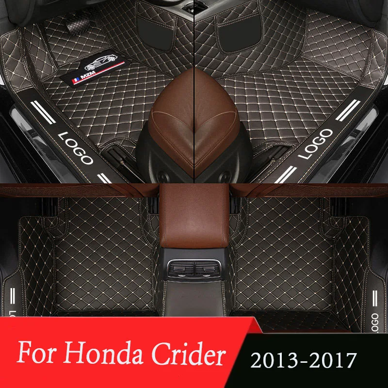 

Автомобильные коврики для Honda Crider 2017 2016 2015 2014 2013, коврики, автомобильные аксессуары, детали интерьера, водонепроницаемые накладки для ног, коврики